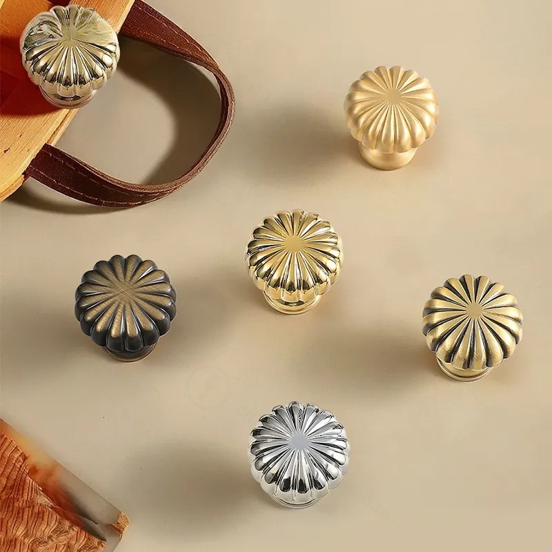 Furniture Hardware Gold - Maniglia a sfera singola in ottone