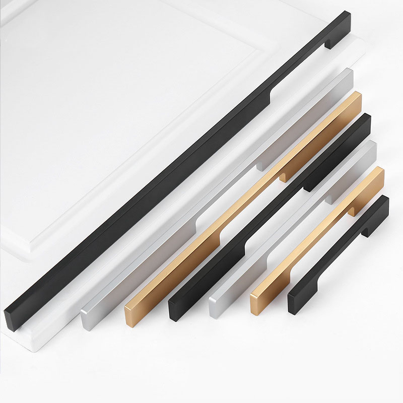 Drawer Pull Gold - Maniglia per guardaroba lunga nero oro