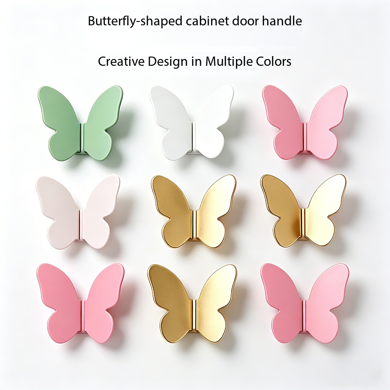 Drawer Pull Gold - Maniglie a farfalla in oro di