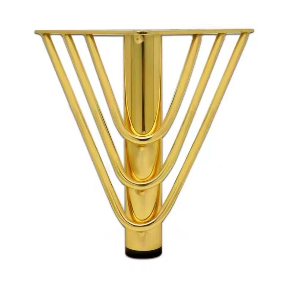 Furniture Hardware Material - Gambe per Mobili Dorate, Design Rinforzato,