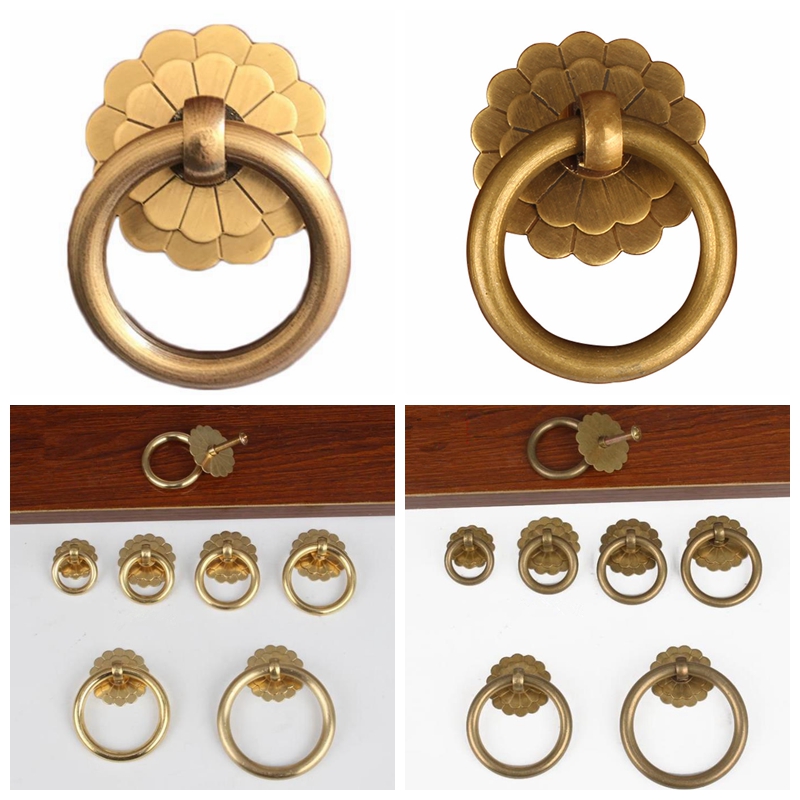 Drawer Pull Gold - Manopole ad anello per armadio in