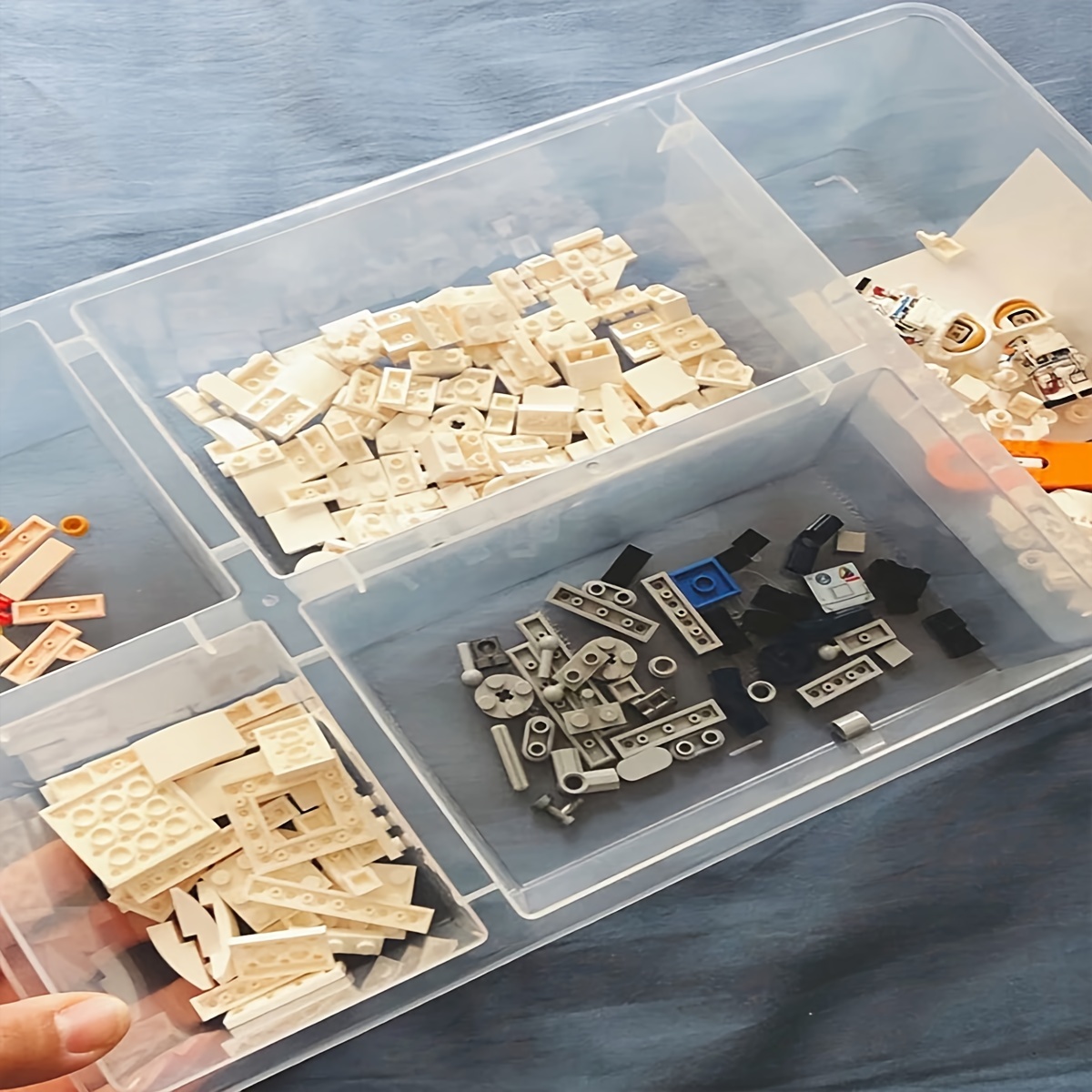 Drawer Organizer Peg - Scatola portaoggetti divisa da 2 pezzi,