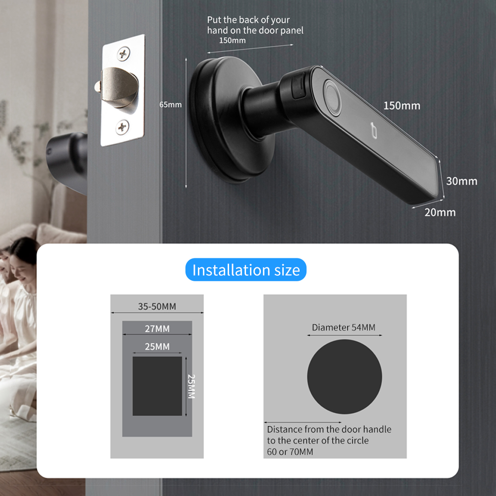 Tuya SmartLife APP BLE Smart F - Door Handle Bar recensione e prezzo