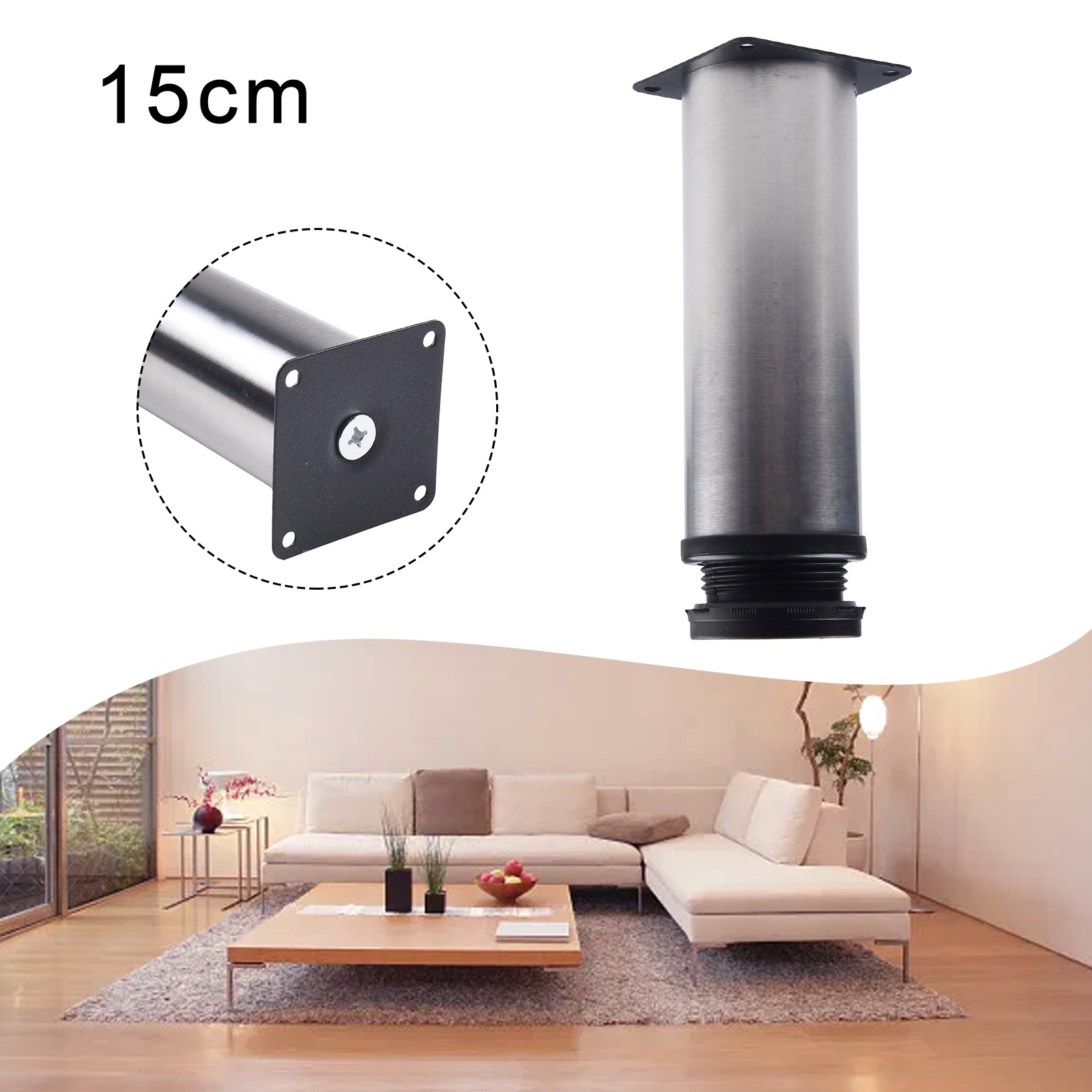 Gamba per mobili in acciaio in - Furniture Hardware Replacement recensione e prezzo