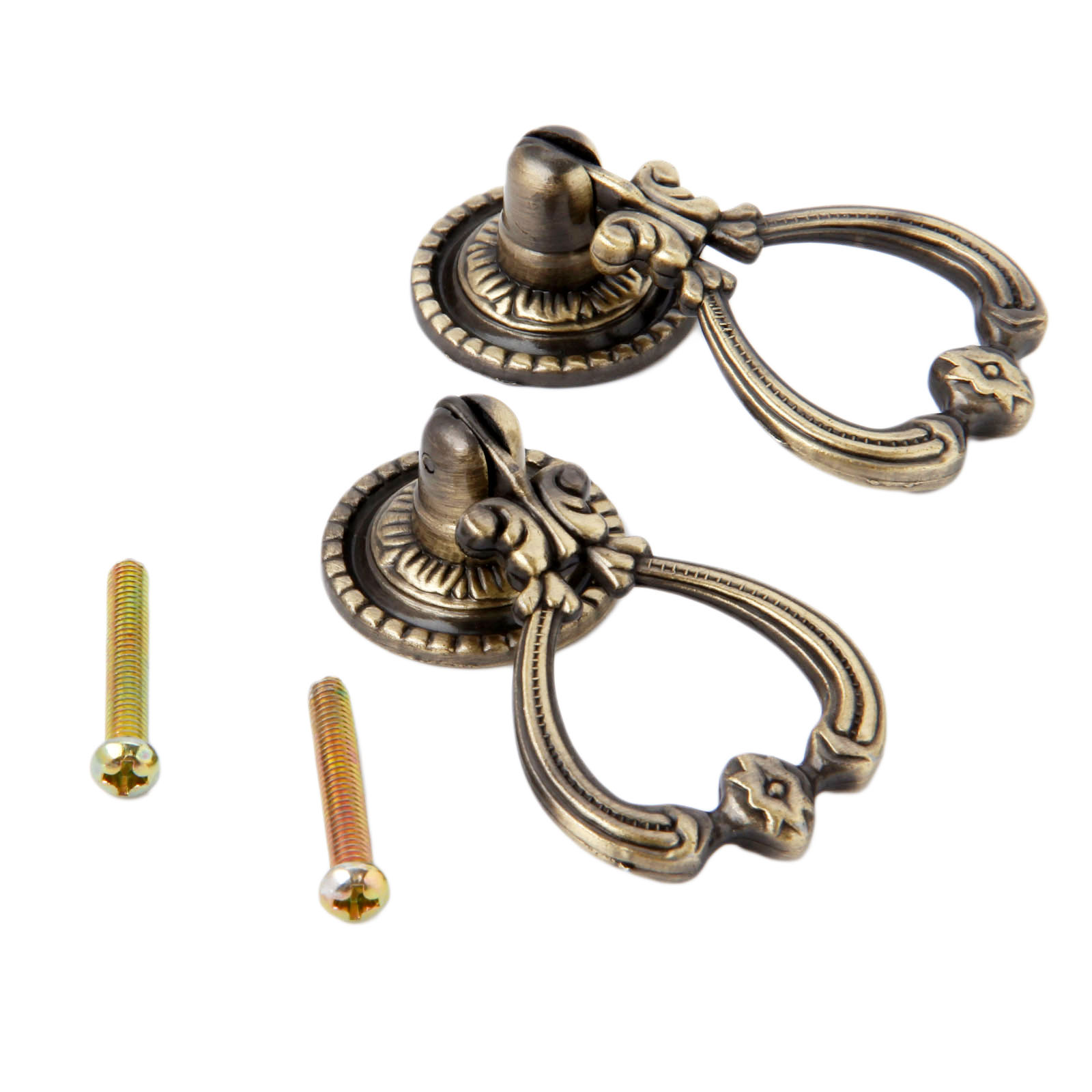 2 maniglie vintage in lega di  - Vintage Furniture Hardware Pulls recensione e prezzo