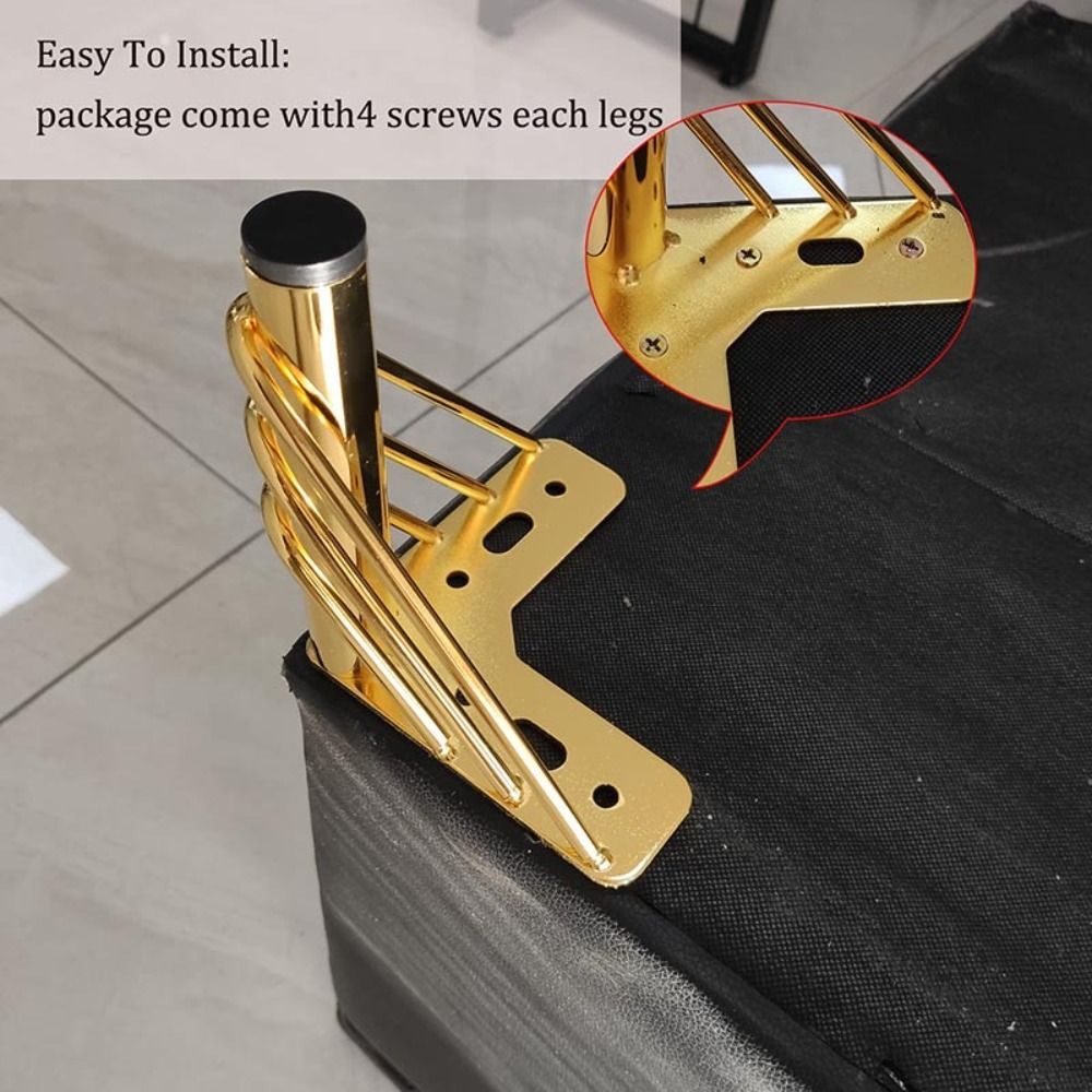 Gambe per Mobili Dorate, Desig - Furniture Hardware Material recensione e prezzo