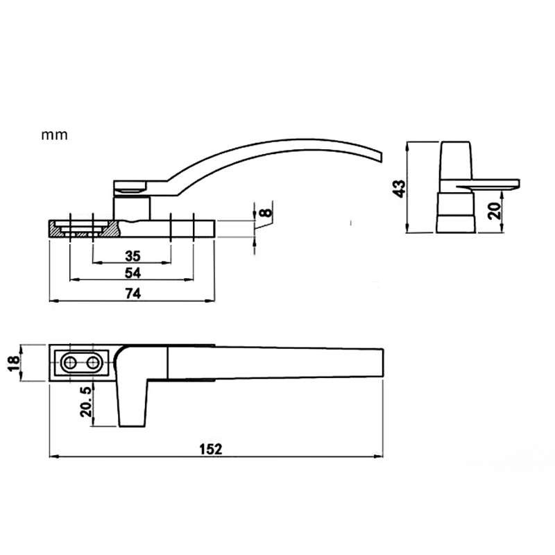 Maniglie per finestre di ricam - Furniture Hardware Fitting recensione e prezzo