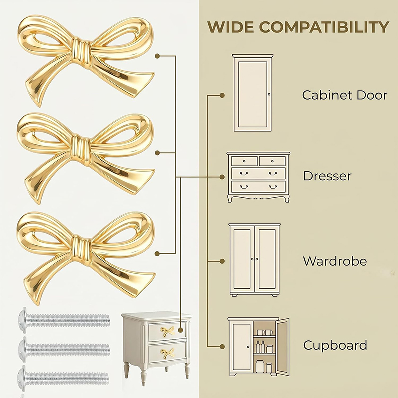 2/4/8 Pezzi Maniglie a Forma d - Drawer Pull Gold recensione e prezzo