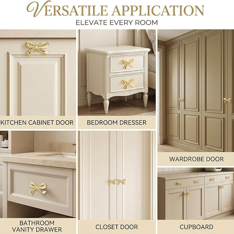 2/4/8 Pezzi Maniglie a Forma d - Drawer Pull Gold recensione e prezzo