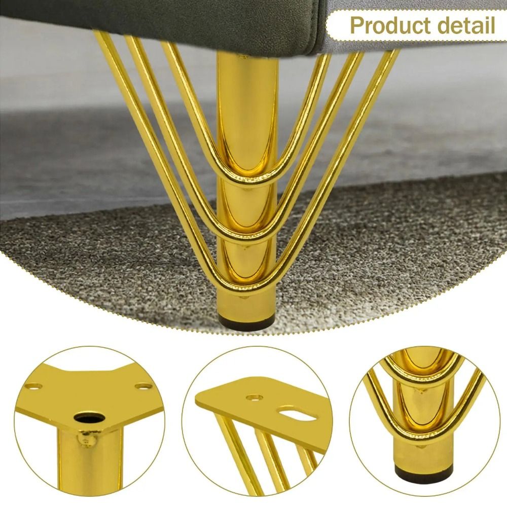 Gambe per Mobili Dorate, Desig - Furniture Hardware Material recensione e prezzo