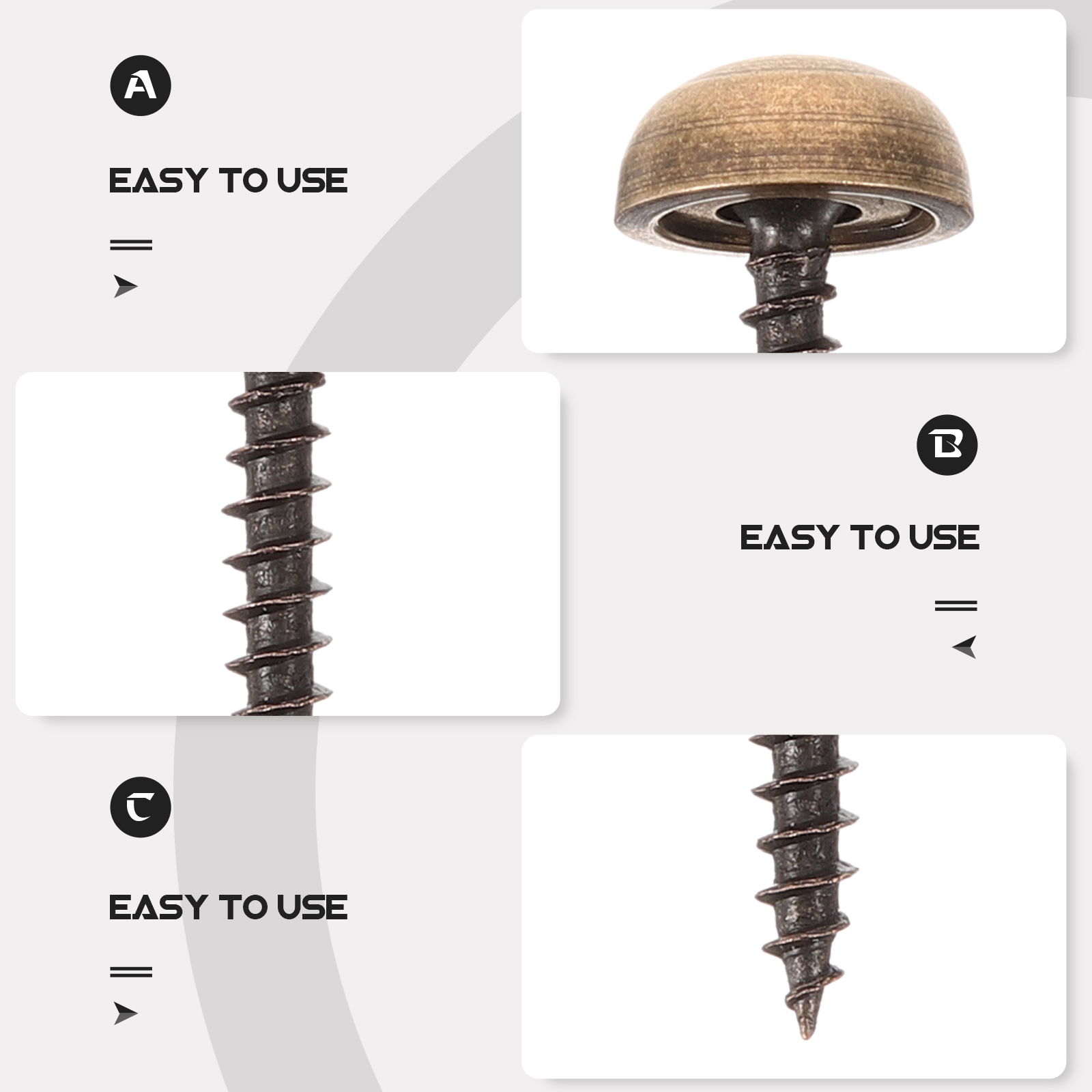 8 viti in ottone da 13 mm, vit - Furniture Upholstery Hardware recensione e prezzo