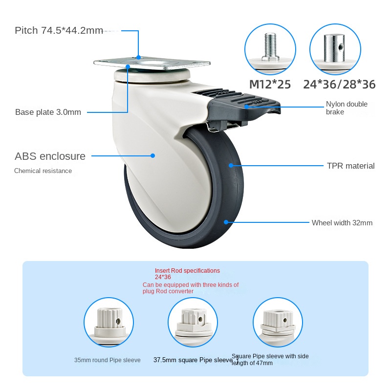 Ruota universale medica di alt - Furniture Quality Control recensione e prezzo